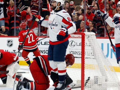 Tuch scores twice in his first game for Washington, helping the Capitals beat the Hurricanes 5-2 Tuch scores twice in his first game for Washington, helping the Capitals beat the Hurricanes 5-2