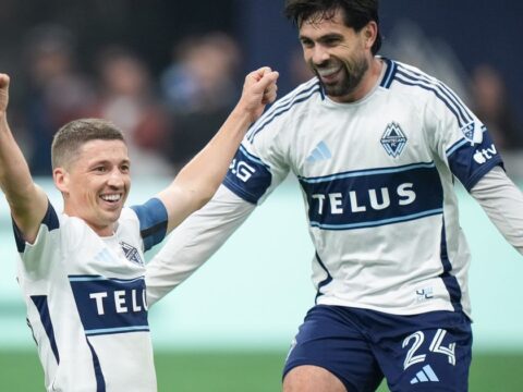 White scores 100th MLS goal as Whitecaps beat San Diego 4-1 to strengthen hold on 1st place