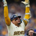 William Contreras is becoming a swaggy postseason star for the Brewers with his slow home run trots