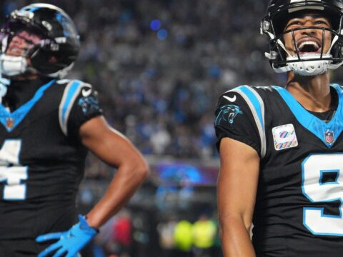 Young, McMillan connect for 2 TDs to lead Panthers past Lions 32-26